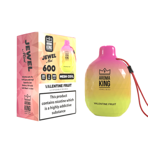 Aroma King Jewel Mini Zero Nic Valentine Fruit 600 Puffs