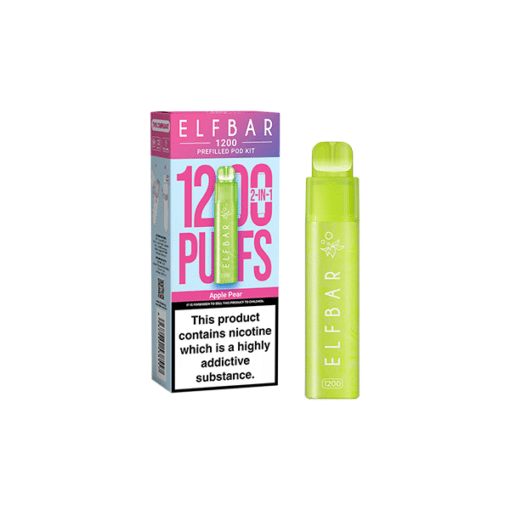 Elf Bar 1200 Prefilled Kit 1200 Puffs Apple Pear