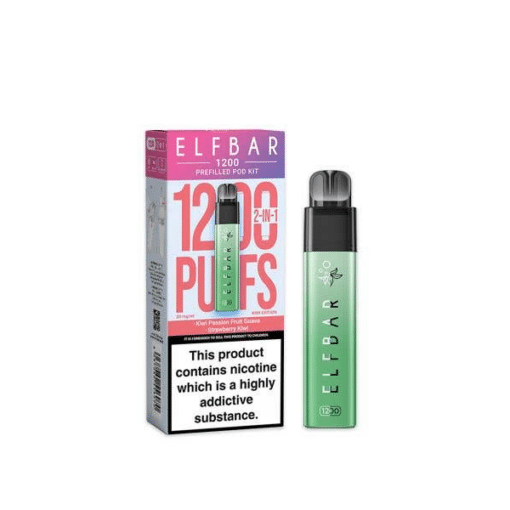 Elf Bar 1200 Prefilled Multi Kit 1200 Puffs Kiwi Passionfruit X Strawberry Kiwi