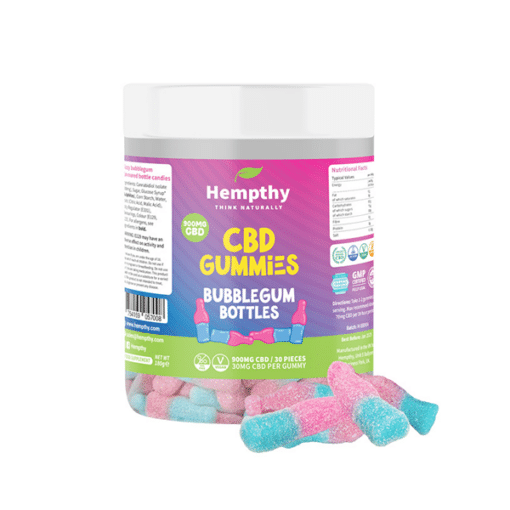 Hempthy 900Mg Cbd Bubblegum Bottles - 30 Pieces