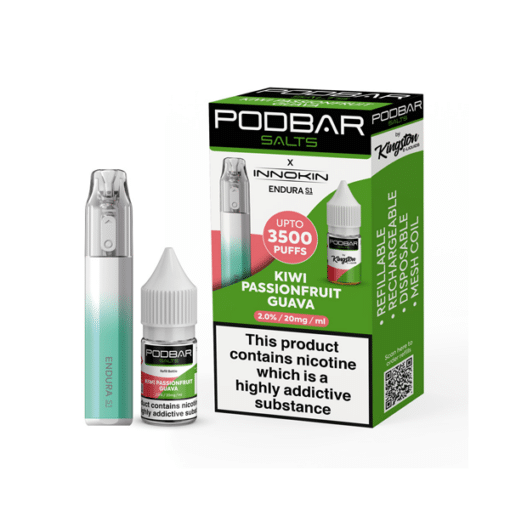 Podbar X Innokin S1 Kit - 20Mg Kiwi Passionfruit Guava