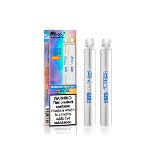 Sikary S600 Disposable Twin Pack (1200 Puffs) Blueberry Peach Ice